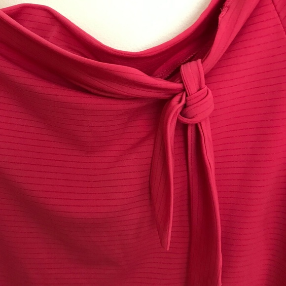 No Boundaries Women's Knot Top Party Pink Junior's X-Large (15) Stretch NWT - Picture 2 of 12